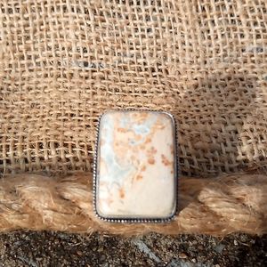 Picture jasper ring, size 6.5